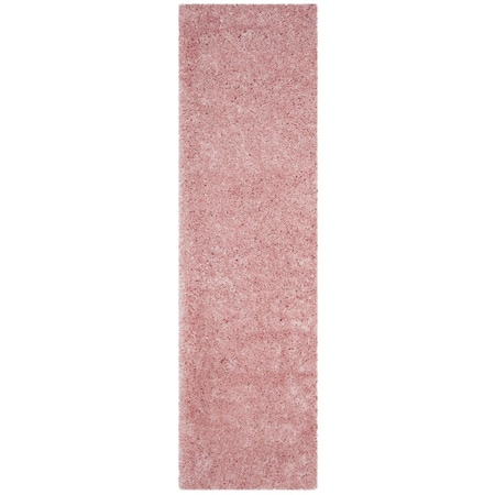 Safavieh Polar Shag Power Loomed Runner Rug, Light Pink - 2 ft.-3 in. x 12 ft. PSG800P-212